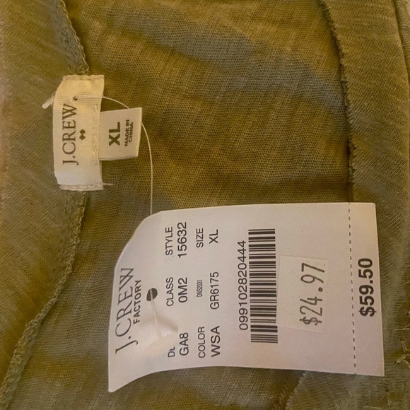 J Crew Sequin Tank Tops Set - Olive Green, Beige, Navy Blue and Oatmeal Size XL - Picture 8 of 14